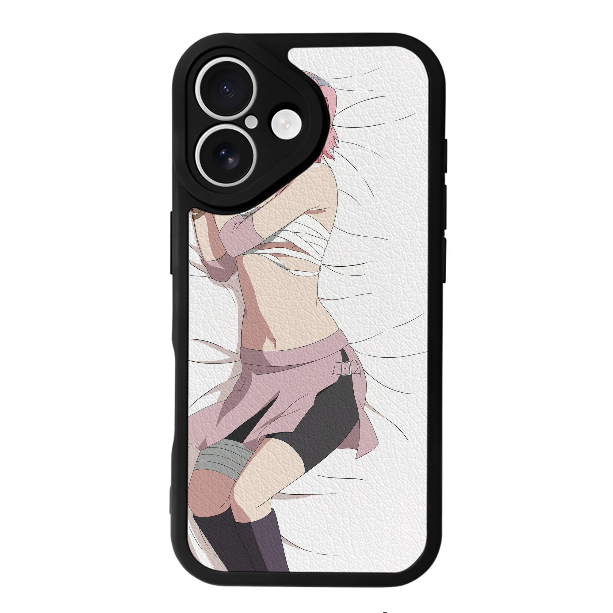 （画像用） NARUTO -ナルト- NARUTO -ナルト- 疾風伝 【iPhone 16シリーズ対応】シリコンスマホケース（レザー調） 材質：シリコン